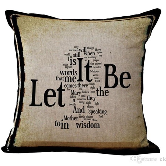The Beatles Pillow Cushion Cover Let It Be New - Picture 1 of 1
